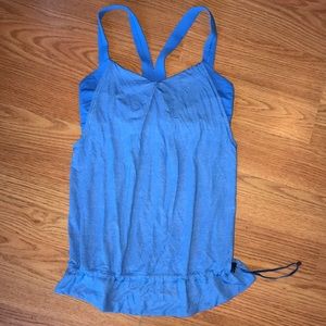 Lululemon rest less blue tank top